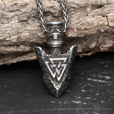 Přívěsek chirurgická ocel VIKING Valknut Stone Spear