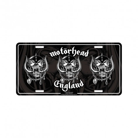 Značka na auto SPZ - MOTORHEAD - ENGLAND  