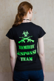 Dámské tričko Glow In The Dark Zombie Response  