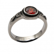 Prsten chirurgická ocel Spiral Red  