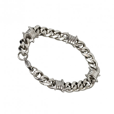 Náramek z chirurgické oceli Ostnatý drát Curb chain  