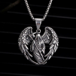 Přívěsek chirurgická ocel lebka WINGED GRIM RIPPER Přívěsek chirurgická ocel lebka WINGED GRIM RIPPER