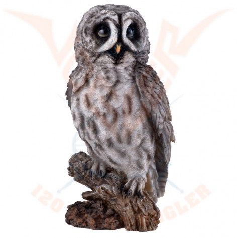 Figurka Sova PUŠTÍK VOUSATÝ - Great Grey Owl standing VELKÝ  