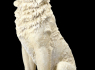 Velká soška vlk Sitting Ghost Wolf howls to the moon  