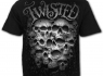 Metalové tričko Spiral TWISTED SKULLS DS140601  