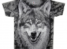 Šedé tričko vlk WOLF FOREST CAMO FAN-T203  