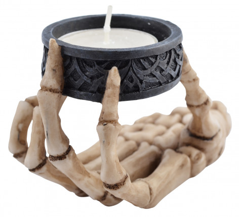 Svícen Skeleton hand  