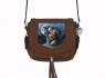 Semišová crossbody kabelka přes rameno vlk Anne Stokes Protector...