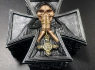 Krabička na cetky - šperkovnice IRON CROSS SKULL  