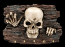 Věšák na klíče Lebka - Skeleton  