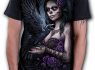 Unisex Tričko Spiral La Muerta s havranem DOTD RAVEN DW266698  