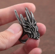 OCELOVÝ PRSTEN PÁN PRSTENŮ HOBBIT - HELM OF SAURON  