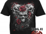 Spiral TRIČKO Lebka a růže SKULLS N ROSES Spiral TRIČKO Lebka a růže SKULLS N ROSES