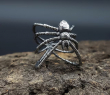 OCELOVÝ PRSTEN PAVOUK VINTAGE SPIDER  
