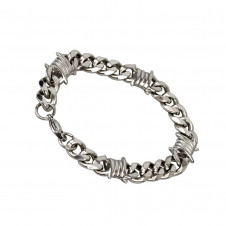 Náramek z chirurgické oceli Ostnatý drát Curb chain