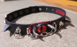 Obojek/choker s hroty RED EVIL EYE  