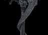 Svícen s drakem Black dragon  