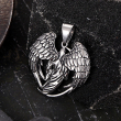 Přívěsek chirurgická ocel lebka WINGED GRIM RIPPER Přívěsek chirurgická ocel lebka WINGED GRIM RIPPER