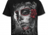 Unisex Tričko Spiral MUERTA - SKULL ROSES DT237698  