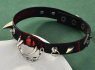Obojek/choker s hroty RED EVIL EYE  