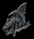 Věšák na klíče Drak BLACK DRAGON  