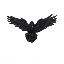 Soška na zeď - Havran Flight of the Raven