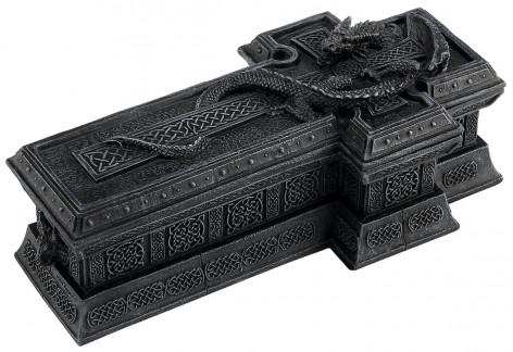 Krabička na cetky - šperkovnice Drak Celtic dragon  