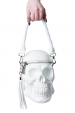 Kabelka taška KILLSTAR - Grave Digger Skull WHITE K-BAG-F-2938-WH  