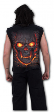 Košile bez rukávů/Vesta Spiral SKULL LAVA XXXXL  