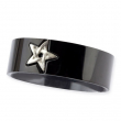 Prsten chirurgická ocel BLACK PENTAGRAM ECHT-SR1100  