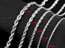 Řetízek nerezová ocel TWIST 50cm/5mm  