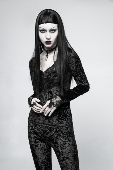 Dámský gothic top PUNK RAVE Cemetery FAN-T477