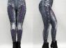 Legíny PURPLE CORSET JEANS - FAN-L12  