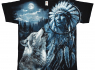 Tričko s vlkem WOLF AND INDIAN  