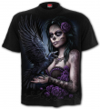 Unisex Tričko Spiral La Muerta s havranem DOTD RAVEN DW266698  