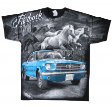 Tričko BLUE MUSTANG FASTBACK 1965