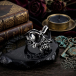 OCELOVÝ PRSTEN LEBKA Skull Mask  