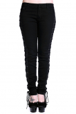 Dámské kalhoty Corset Style Black Skinny Jeans  