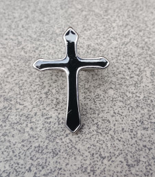 OCELOVÝ PRSTEN SABBATH BLACK CROSS