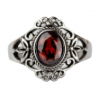 Prsten chirurgická ocel Red Victorian Goth Prsten chirurgická ocel Red Victorian Goth
