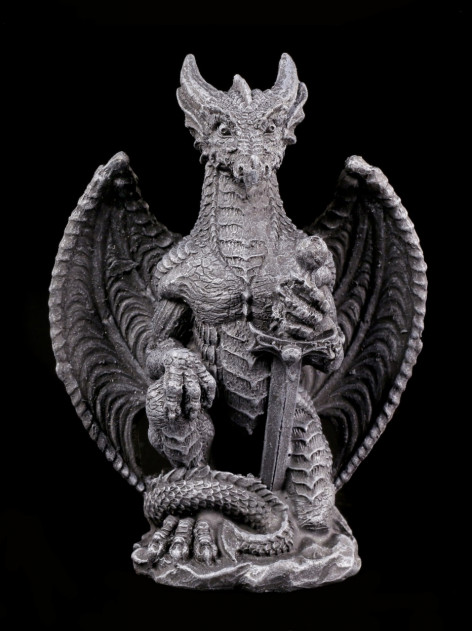 Figurka/soška malý drak Black Dragon 1  