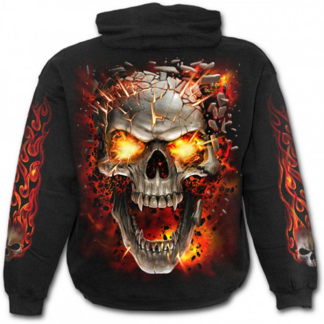Metalová mikina Spiral Exploze lebky SKULL BLAST TR428800  