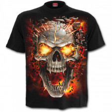 Metalové tričko Spiral Exploze lebky XXXXL SKULL BLAST TR428601