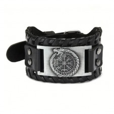 Náramek VIKING - Ourobos Vegvisir