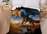 Huňatá Deka/přehoz s vlkem Power of Three  
