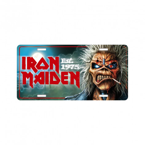 Značka na auto SPZ - IRON MAIDEN - EST 1975  