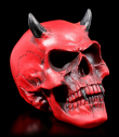 Lebka démona Alchemy Gothic - Crimson Demon Skull  