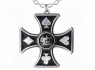 Přívěsek Alchemy Gothic - Sharp's Cross Ace of spades  