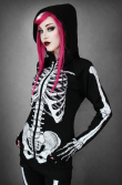 Dámská mikina SKELETON HOODIE  