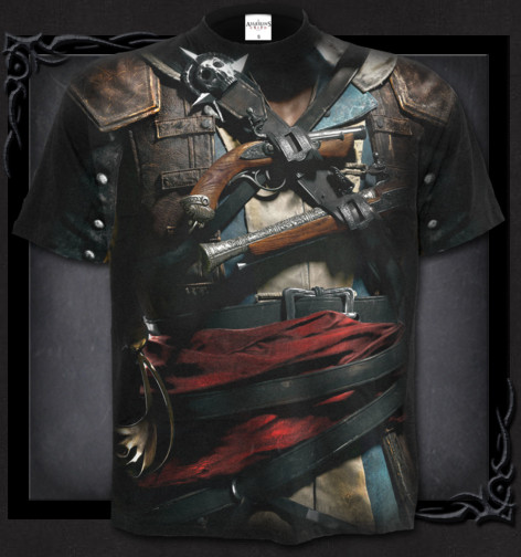 Tričko ASSASSIN´S CREED IV BLACK FLAG FG151627 POZOR VĚTŠÍ ROZMĚRY!!!  